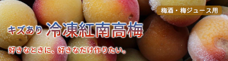 キズあり冷凍梅(紅南高梅)販売・通販