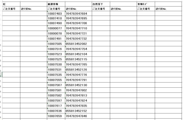 送り状番号　170614-2