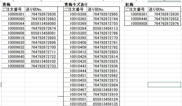 出荷一覧表180610紅・青梅1