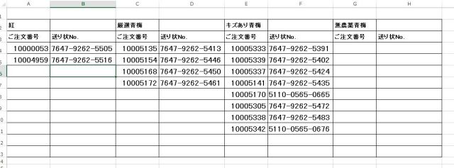 出荷一覧20160608