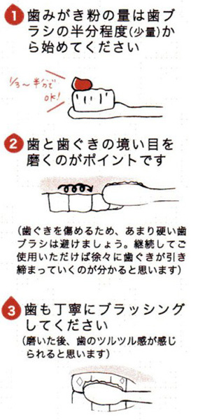 梅歯みがきの使用について 注意事項